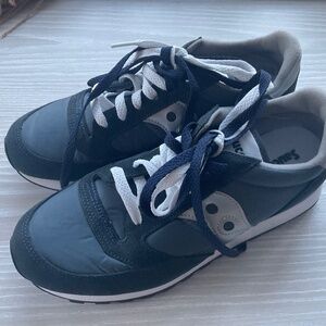 Saucony Jazz Size 8.5 Navy & Silver